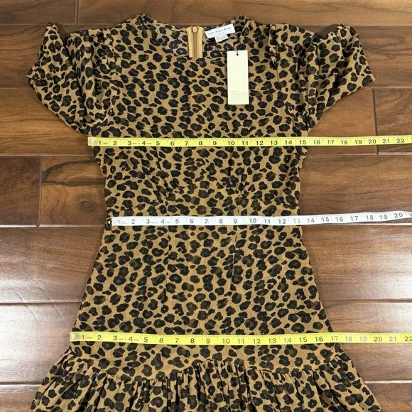 Never Fully Dressed Size US 4 / UK 8 EU 36 Leopard Print Sheer Lucia‎ Dress - Picture 6 of 12